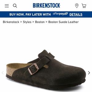 Mocha brown Birkenstock clogs